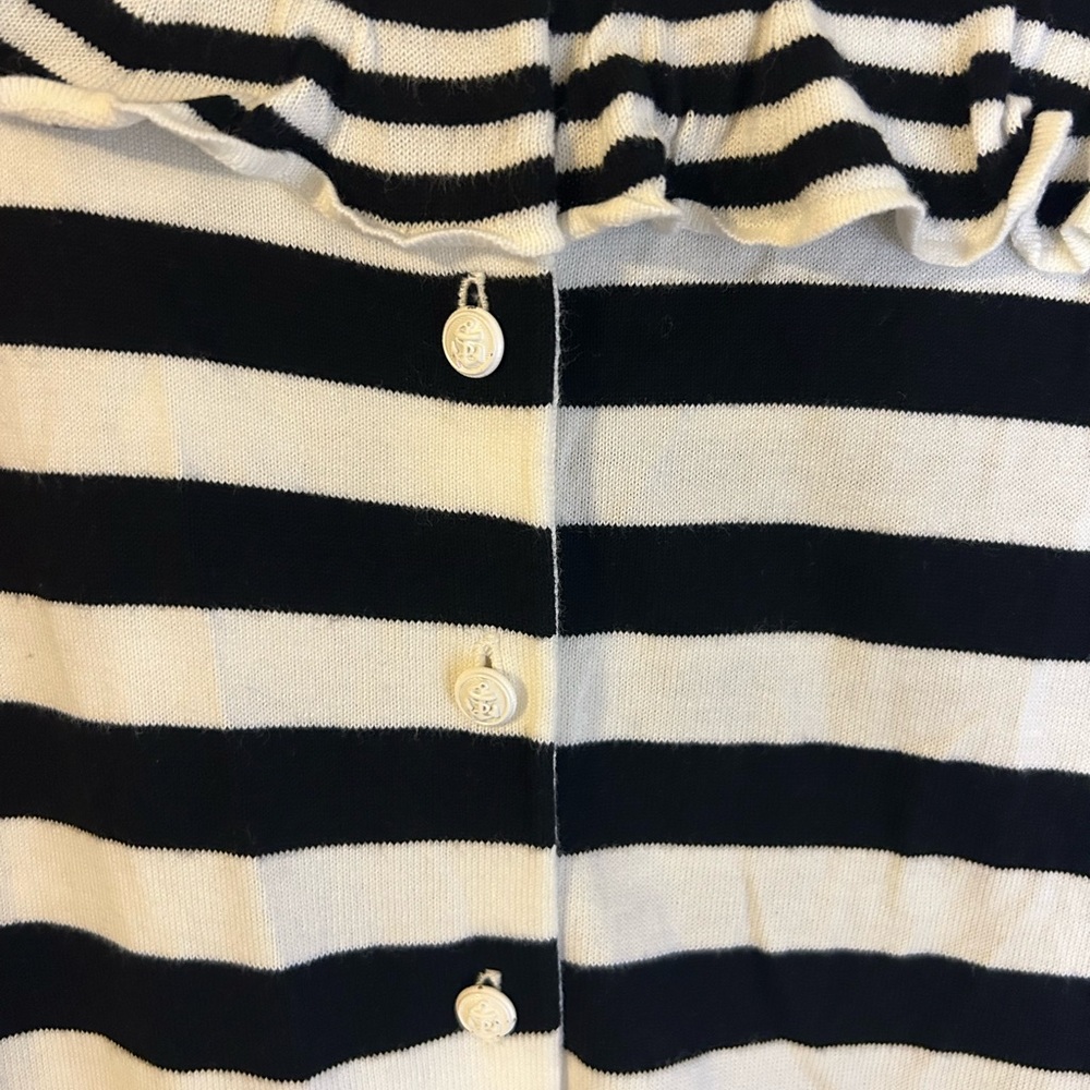 Talbots Ruffled Cardigan - Size L - Picture 3 of 5